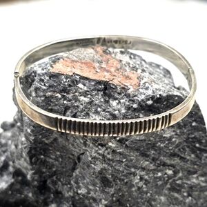 Taxco Mexico Sterling Silver Bracelet 18.4g Marked With Two Trees